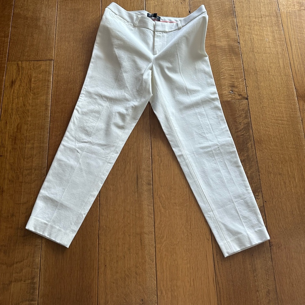 Banana Republic Sloan Straight Leg White Pants